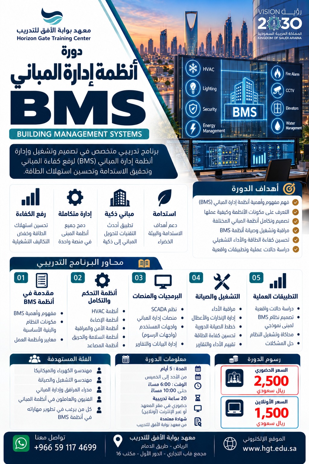 دورة أنظمة إدارة المباني BMS – Building Management Systems
