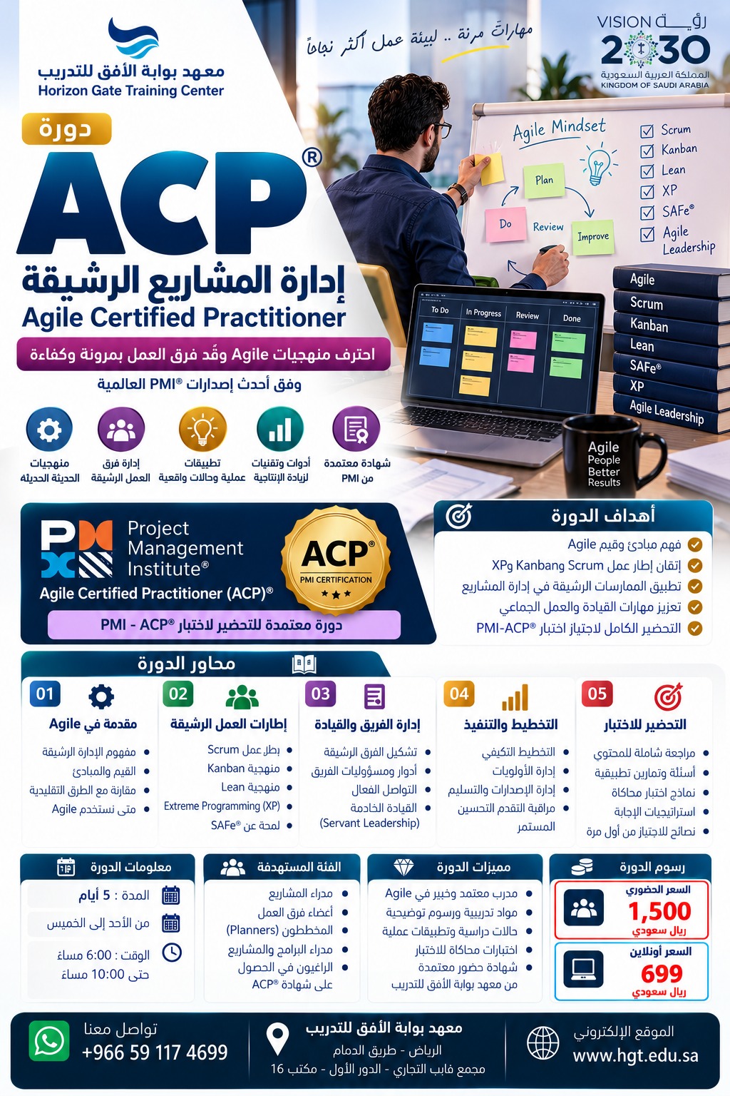 دورة ACP® إدارة المشاريع الرشيقة – Agile Certified Practitioner